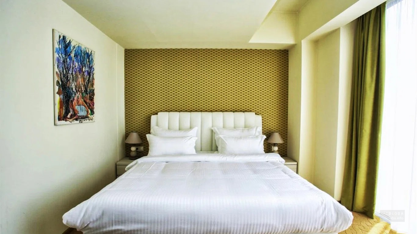 Спальня в номере отеля Pirimze