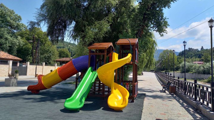 Beach and playground