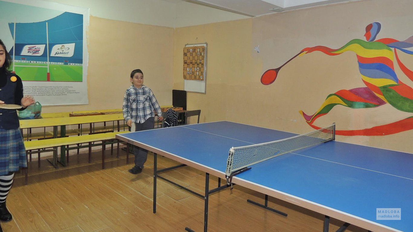 Стол для пинг-понга в частной школе Аиси