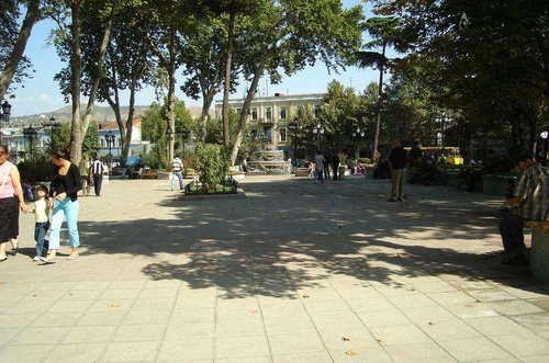 An alley in the Pushkin Garden in Tbilisi