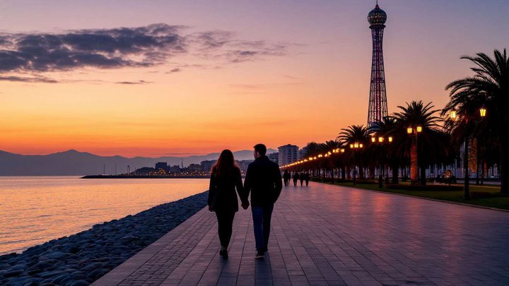 🌊 Как провести идеальный день в Батуми 2025 вдвоём — прогулки, ужин и  закат у моря 🌇