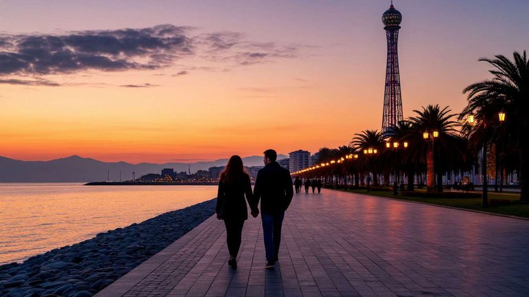 🌊 Как провести идеальный день в Батуми 2025 вдвоём — прогулки, ужин и  закат у моря 🌇