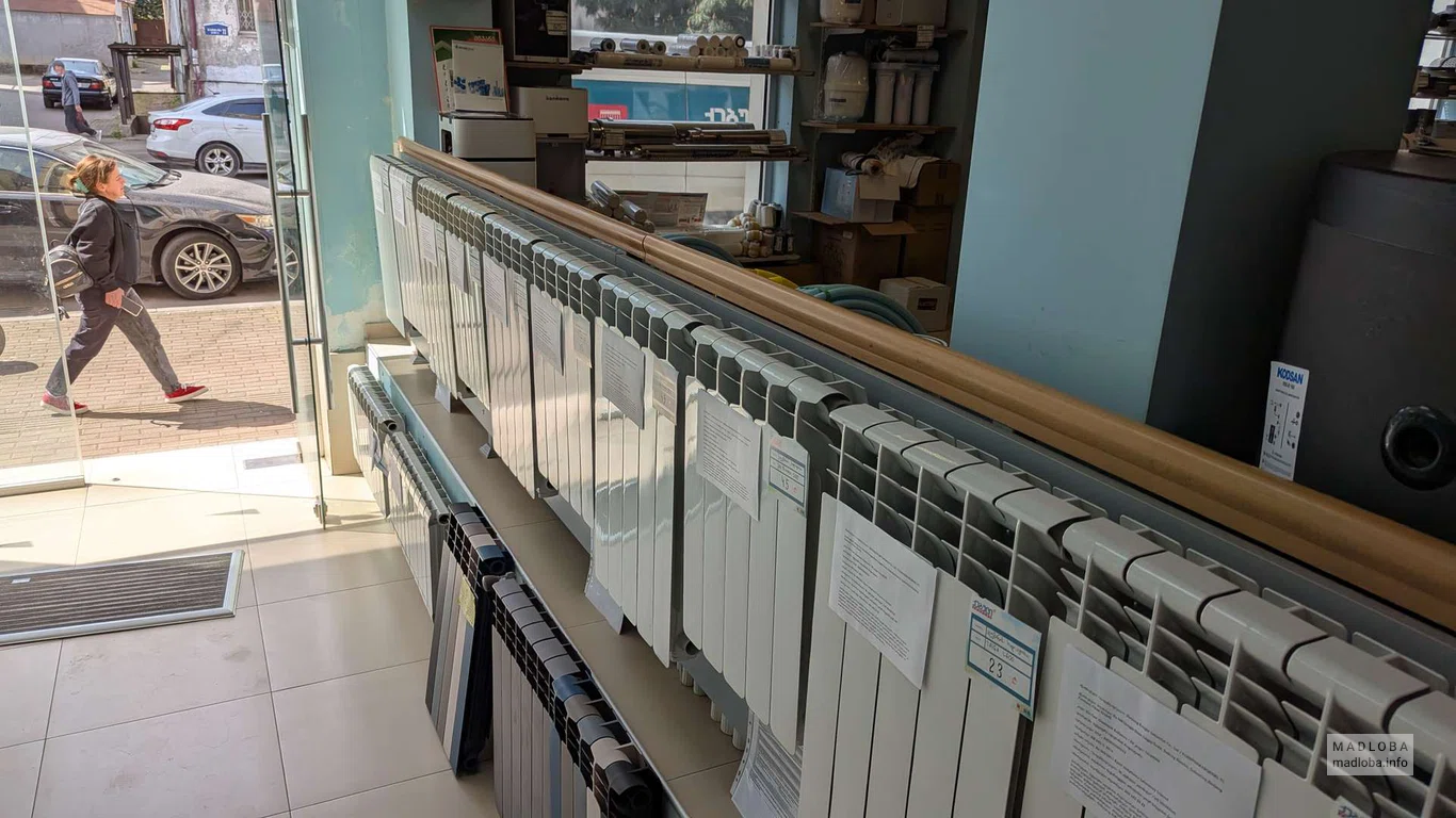 Системы отопления в магазине Qebuli Climate