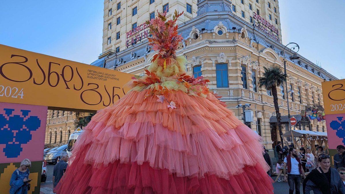 Queen of Autumn An Artwork of Leaves and Flowers