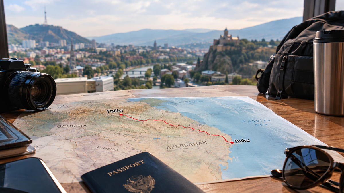 Reiseplan über Georgien und Aserbaidschan
