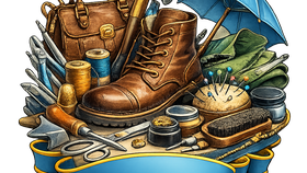 Repair of shoes, clothes, bags and umbrellas