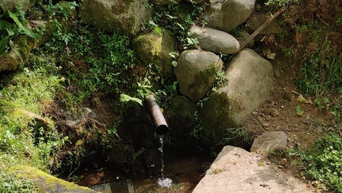 Spring with drinking water in Ortabatumi