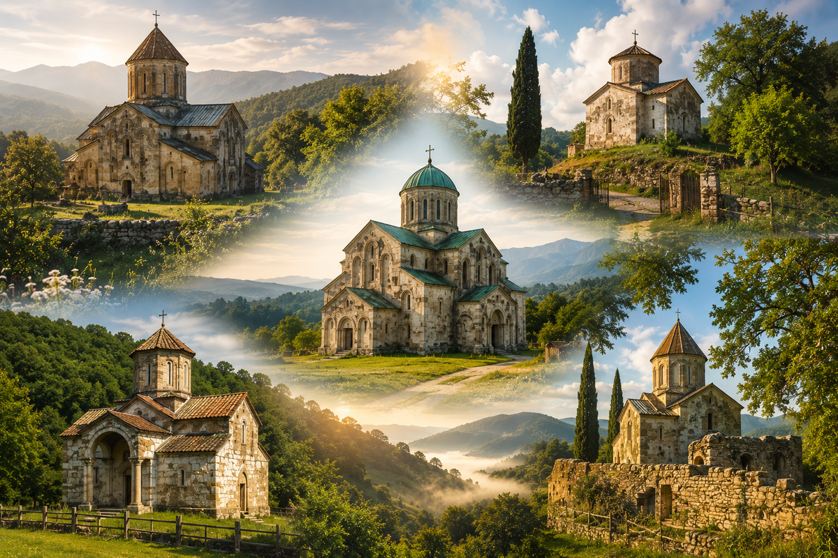 Explore the peaceful rural churches and monasteries hidden among the hills and villages of Imereti.