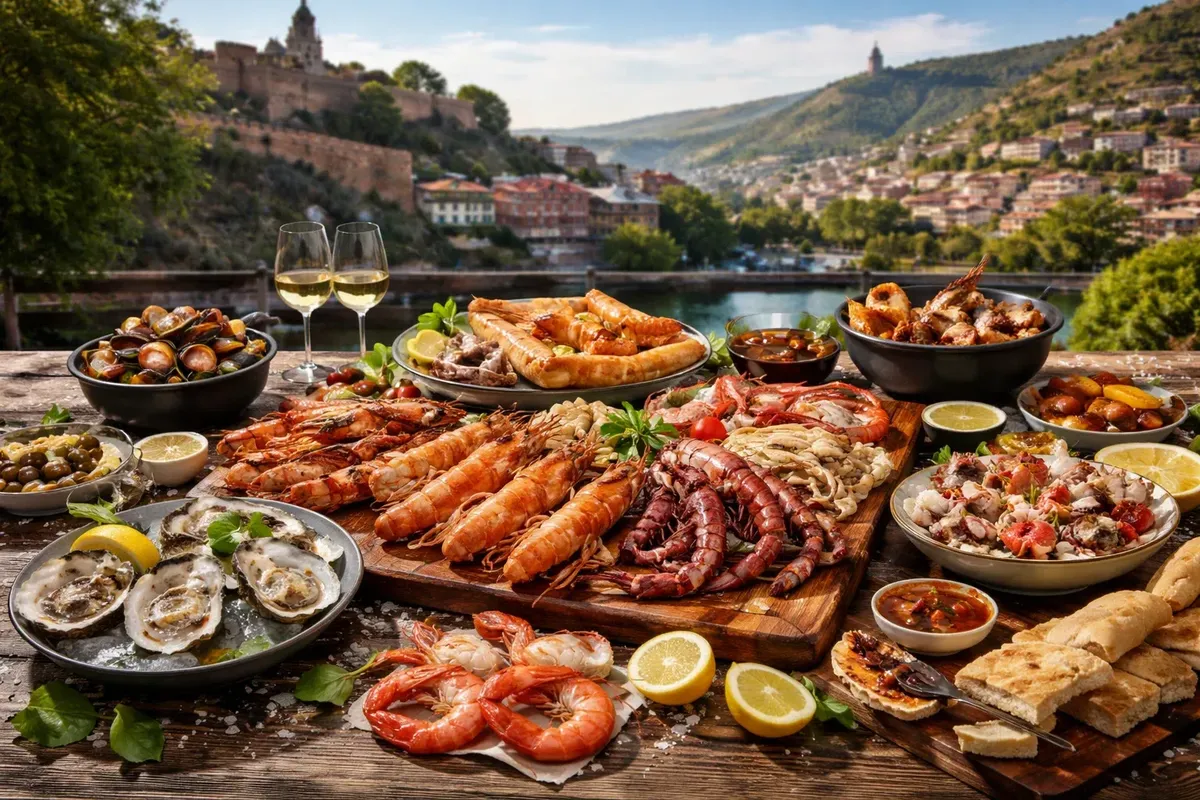 Seafood in Tbilisi