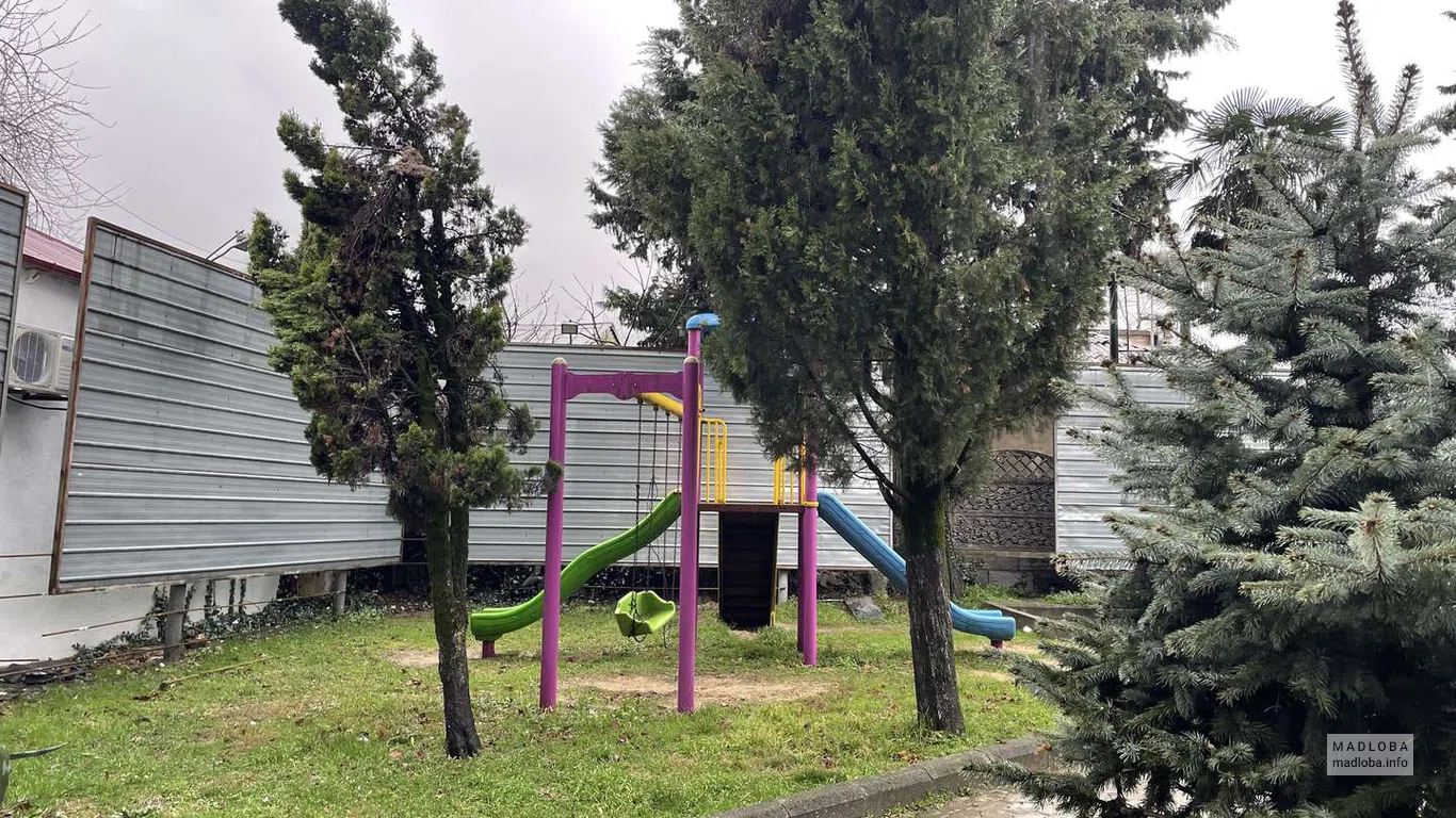 Square with children's playground