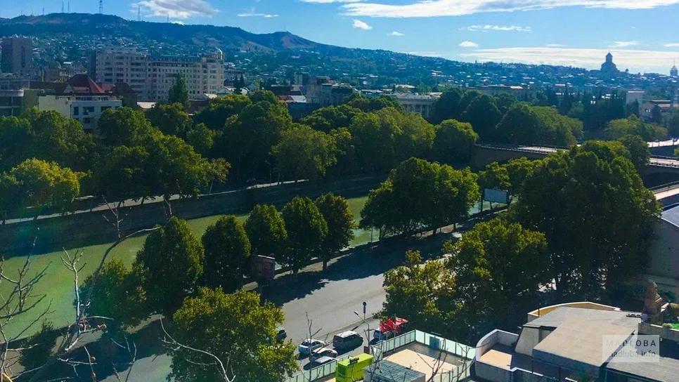 Смотровая в парке Вера — тихое место с видом на центр Тбилиси