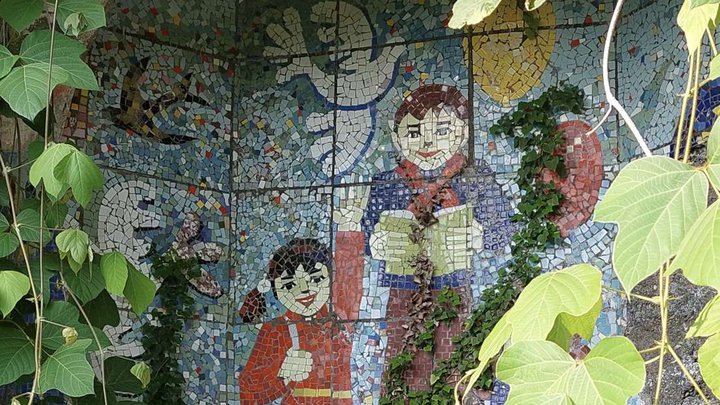 Soviet mosaic "Children"