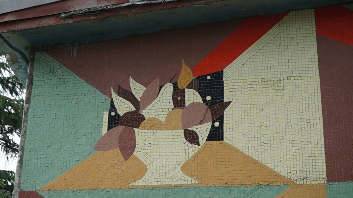 Soviet fasade mosaic decoration №1