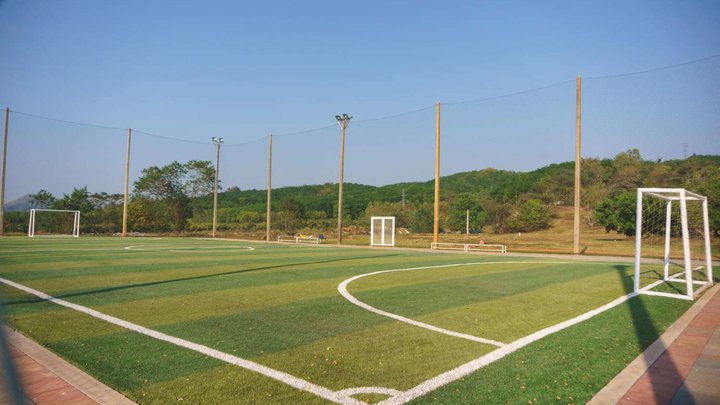 School stadium for football and basketball