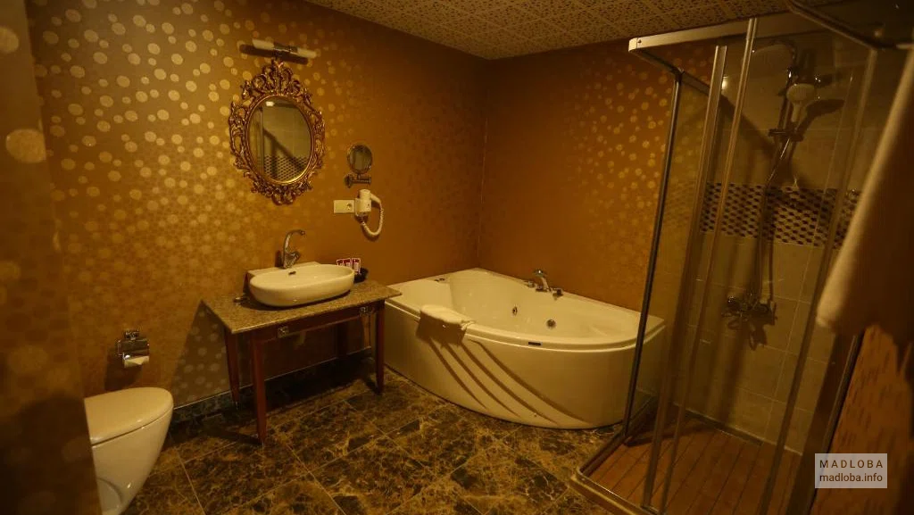 Ванная комната в гостинице Спутник
