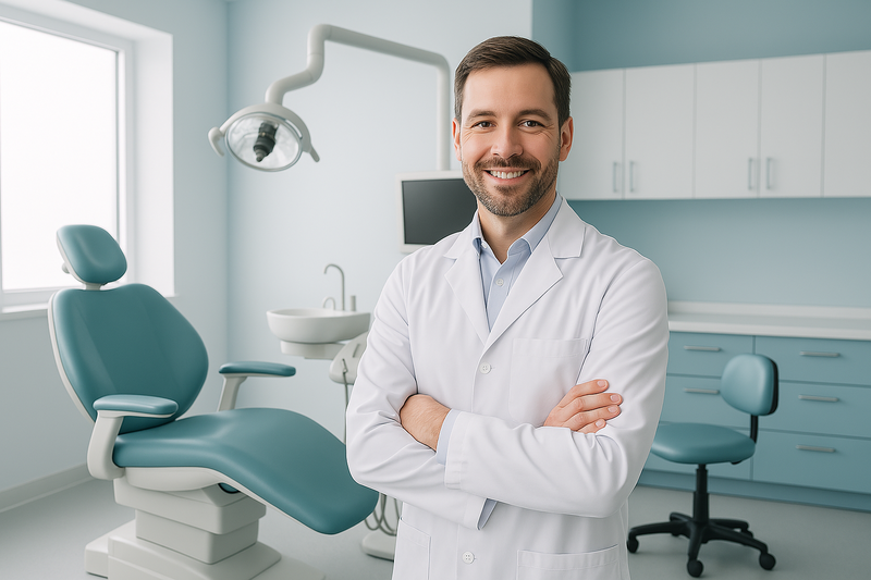 dentist in the office