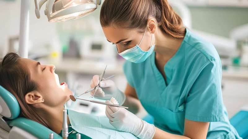 At the dentist's office