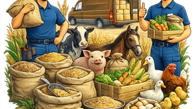 Suppliers of feed for agricultural animals and birds