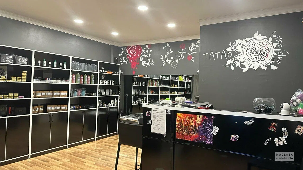 Интерьер в Tatao Tattoo shop