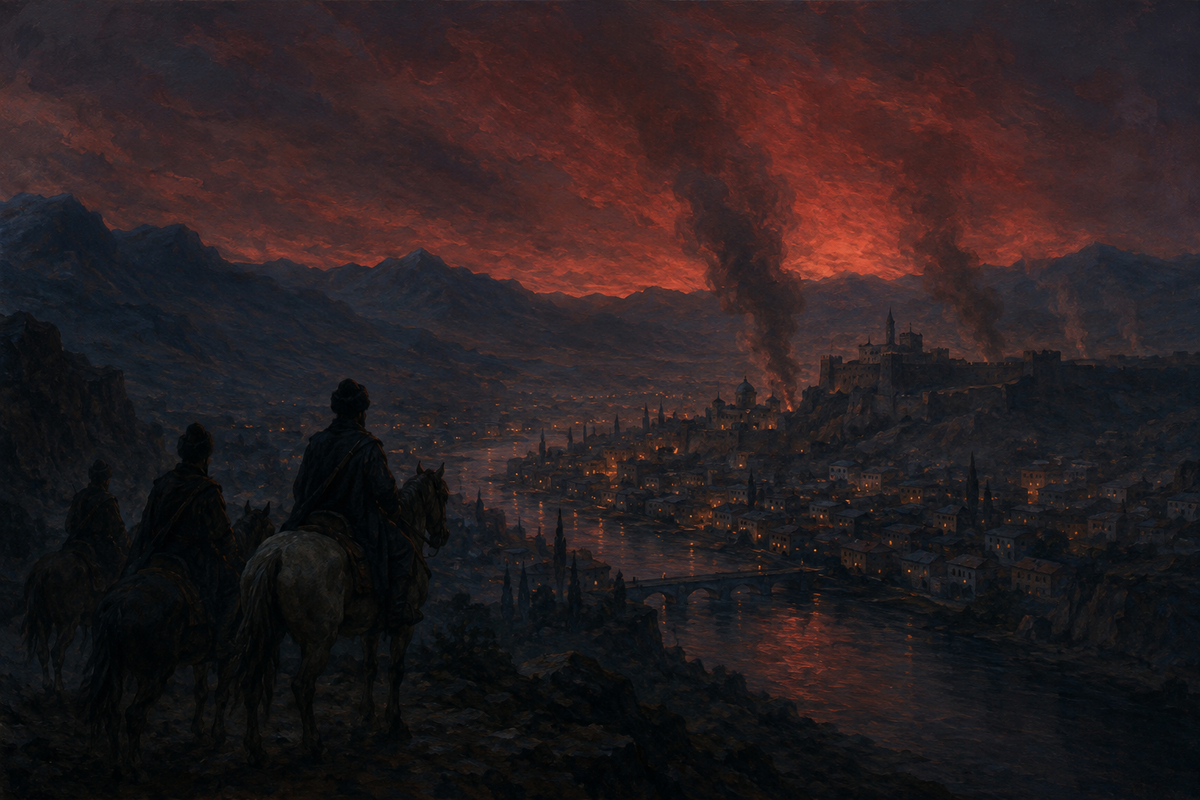 Tbilisi after the Battle of Krtsanisi in 1795