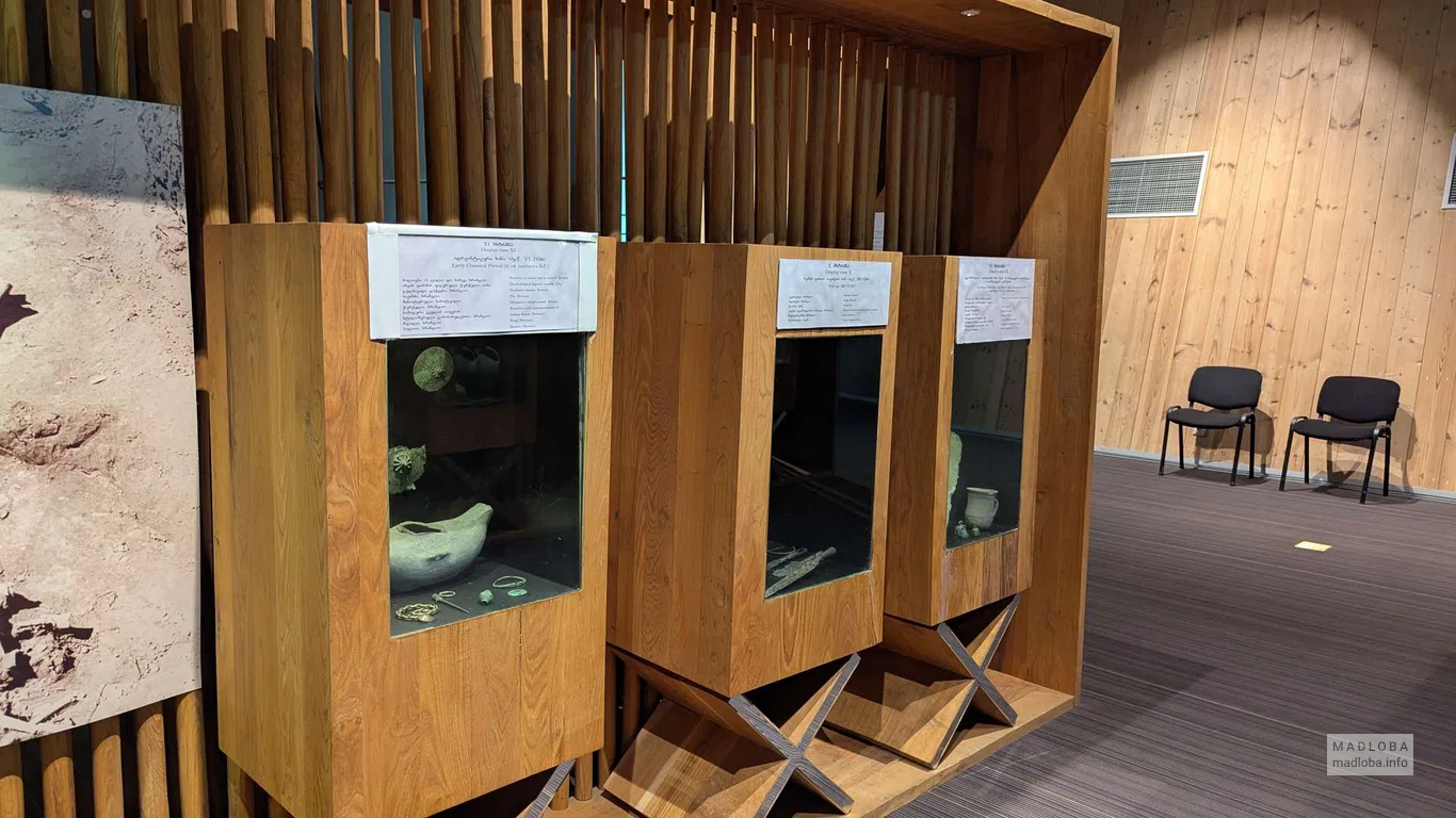 Витрины с артефактами