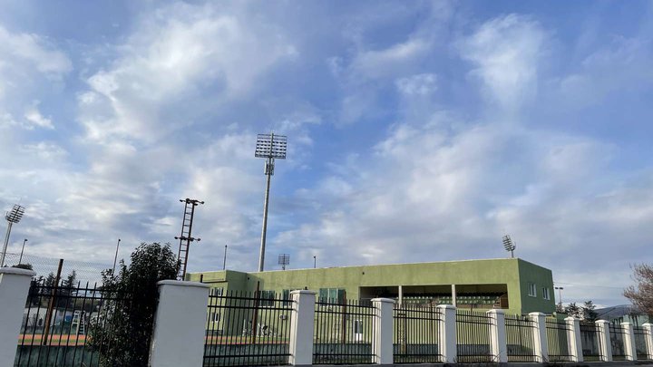 Tennis courts near the Ramaz Shengelia stadium