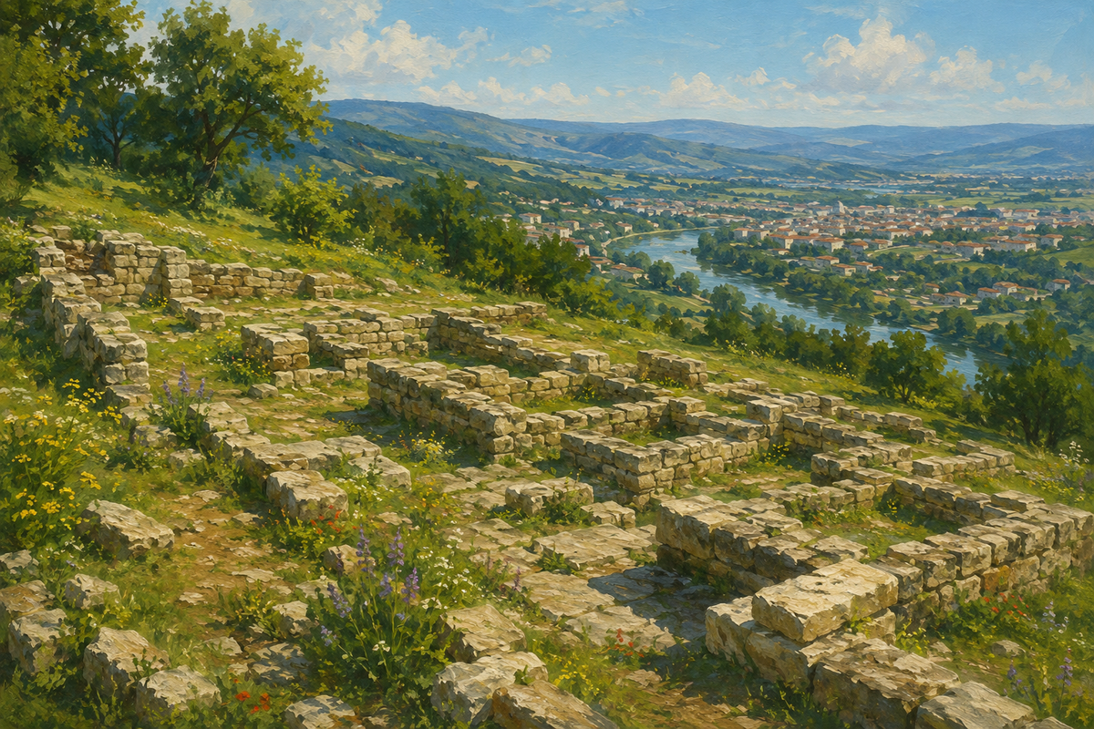 The Armaztsikhe-Bagineti Settlement Today Excavations on the Hill Above the Kura