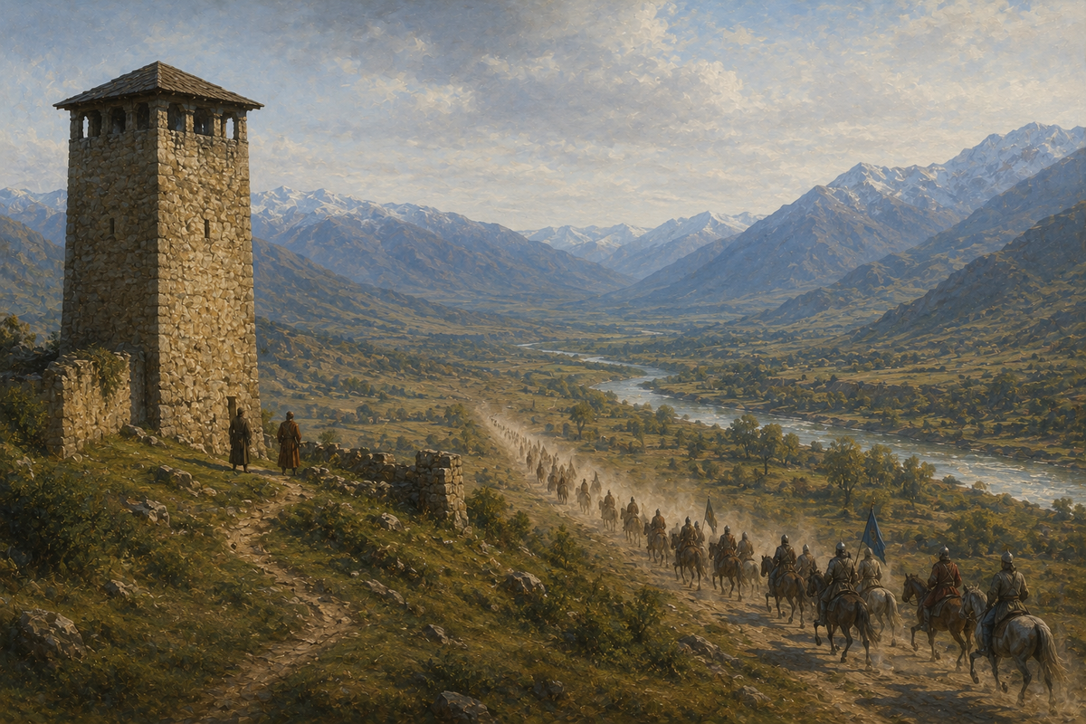 The departure of the Mongols from Georgia under George V