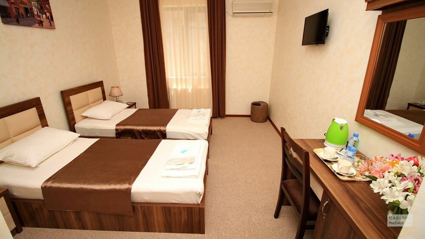 Спальня в отеле Tiflis House