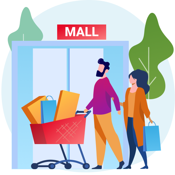 Shopping centers stores