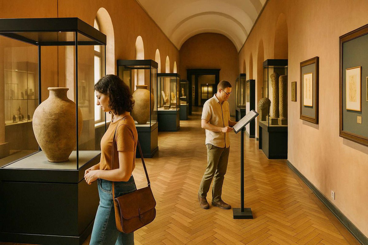 Туристы-в-музее