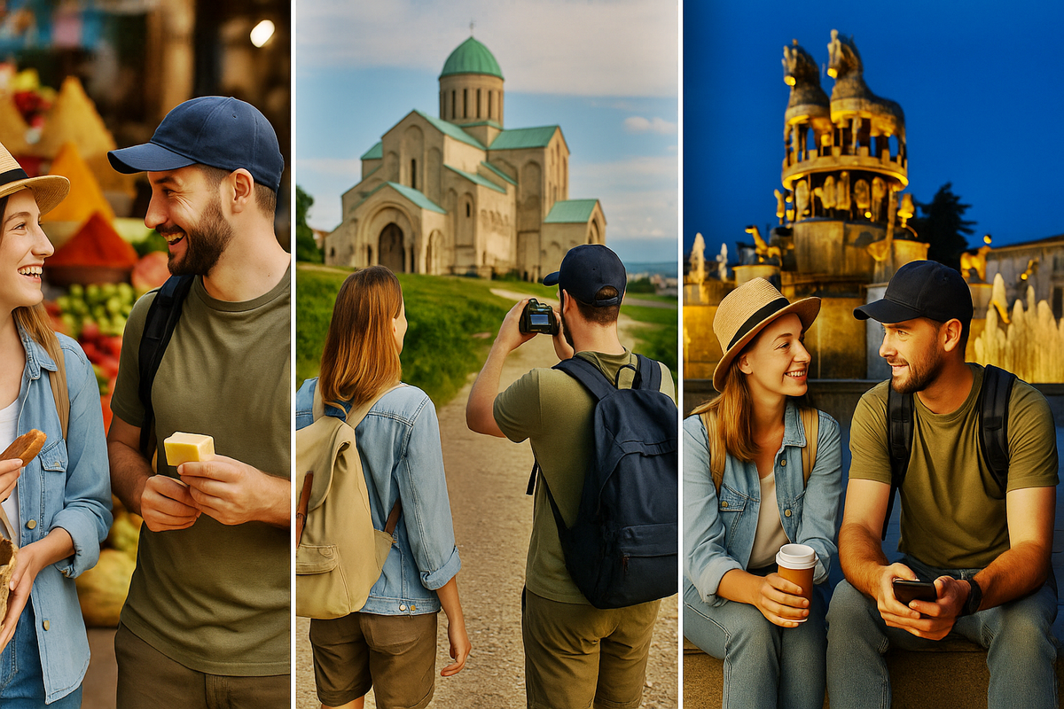 Туристы в Кутаиси