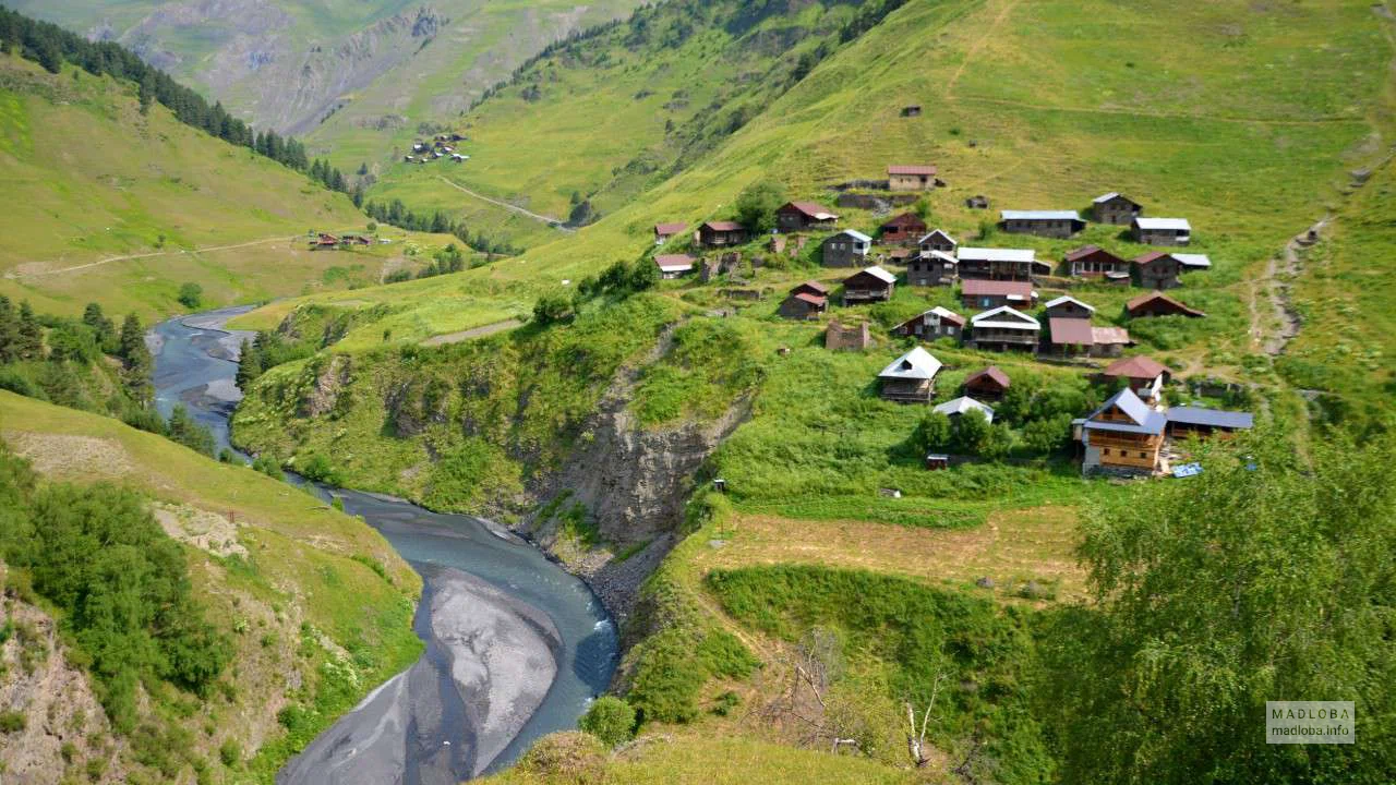 Горная деревня в Тушети