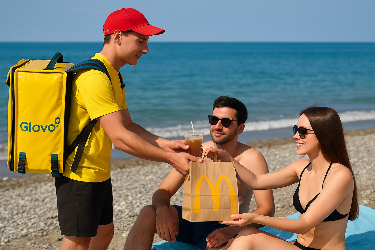 В Батуми можно заказать фастфуд McDonald’s прямо на пляж