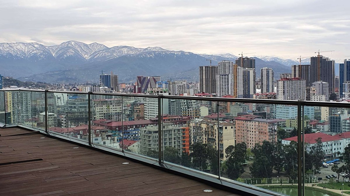 Вид на Батуми из "Nephele Sky Bar" (ресторан)