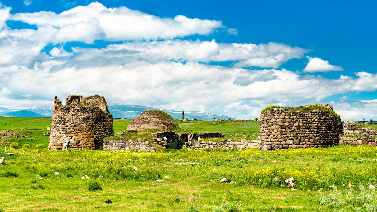 Вид на руины крепости Ахалкалаки