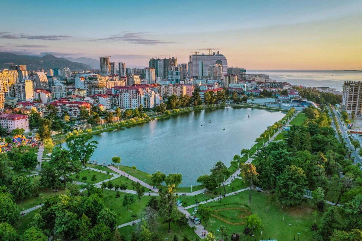 View of Lake Nuri in Batumi