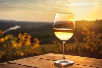 glass of white wine