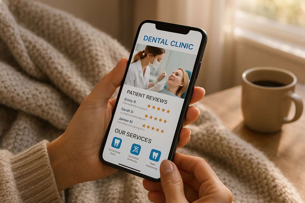 Выбор клиники на смартфоне