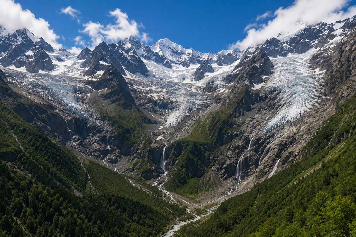 Discover how Caucasus glaciers feed the rivers, waterfalls and lakes of Racha-Lechkhumi throughout the year.