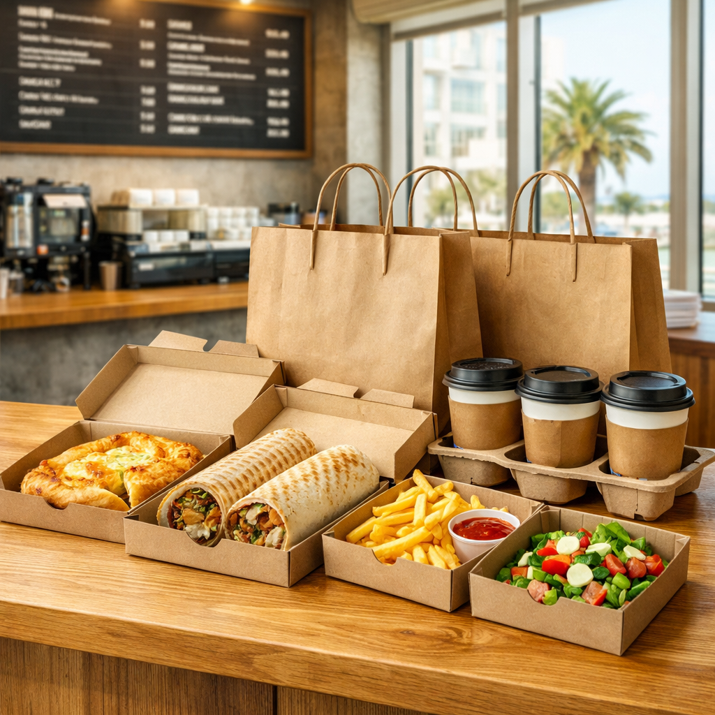 Quick takeaway food in Batumi café