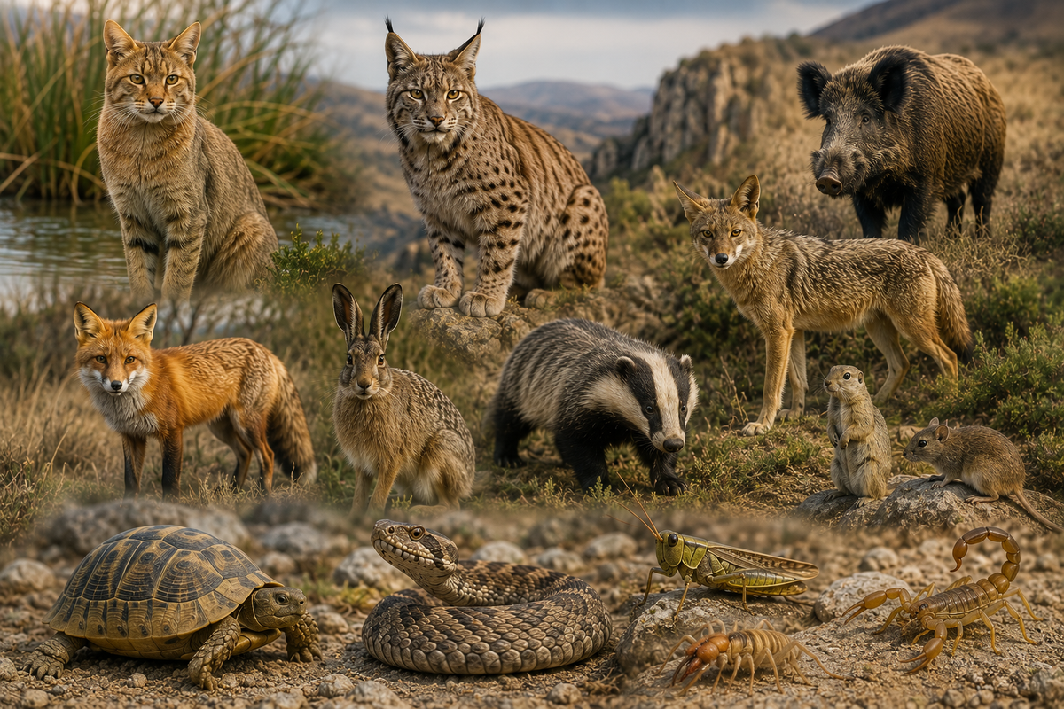 Discover the diverse wildlife of Chachuna, from wildcats and lynxes to tortoises, snakes and the elusive striped hyena.