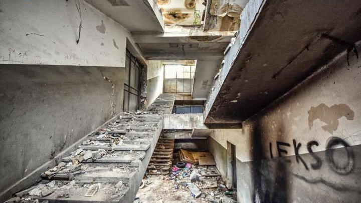 Заброшенная канатная дорога у метро Самгори