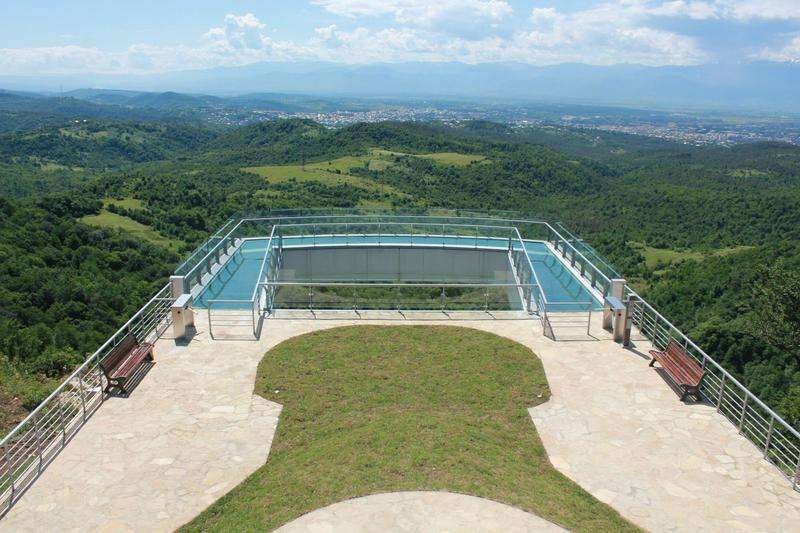 Observation deck in the Sataplia Nature Reserve