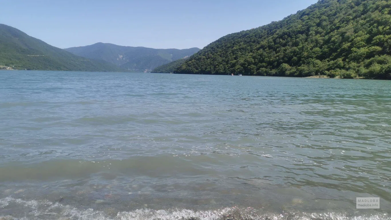 Zhinvali reservoir in Ananuri