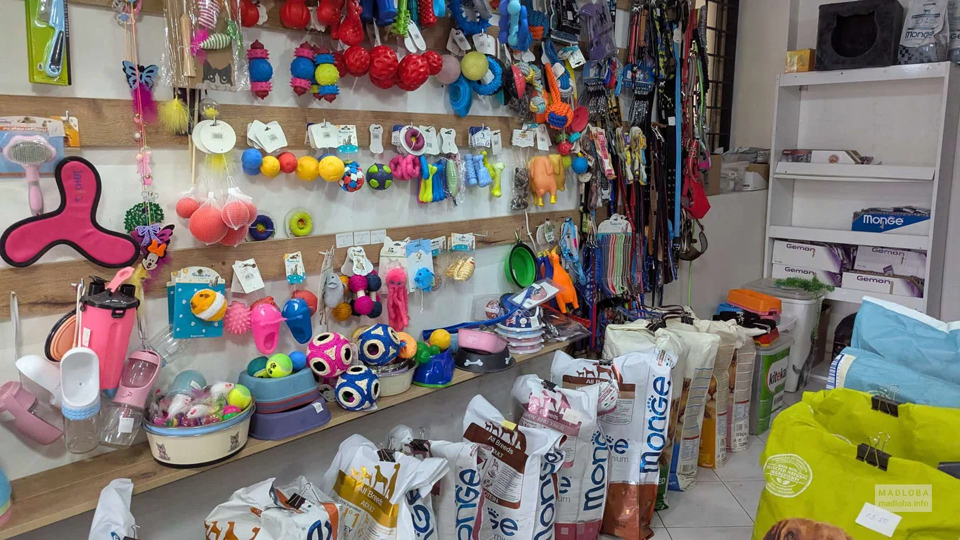 Игрушки для животных в магазине ZooTopia