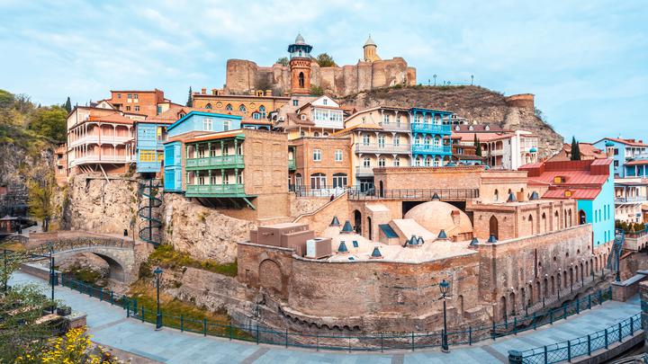 Abanotubani - Tbilisi baths in the center of the Old City