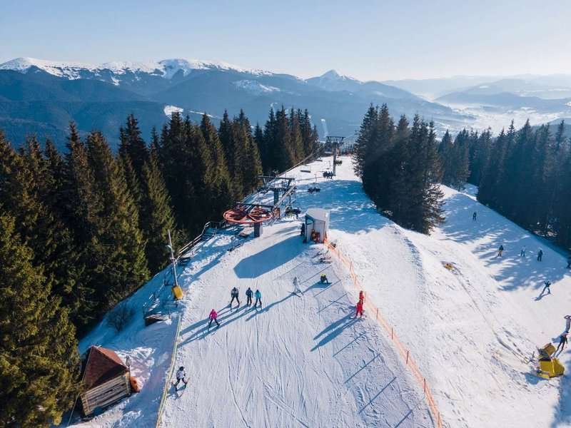 A slope at a ski resort