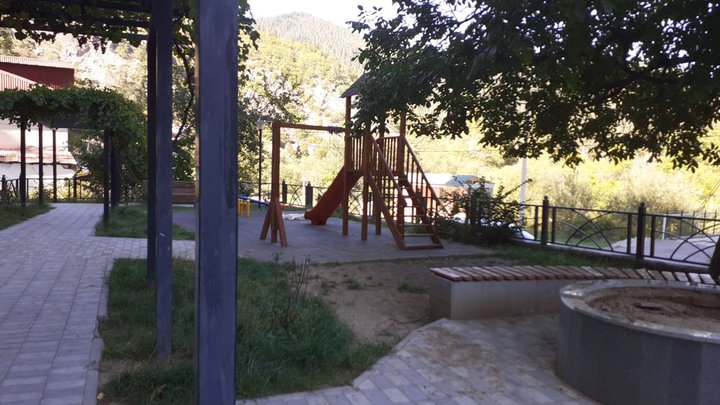 Children's playground and outdoor exercise equipment