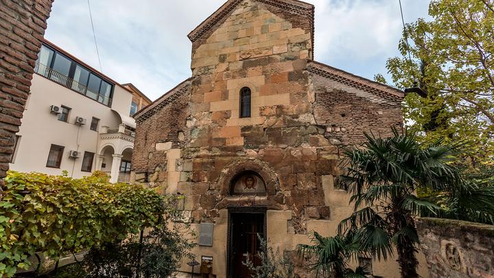 Anchiskhati Cathedral in the old part of Tbilisi